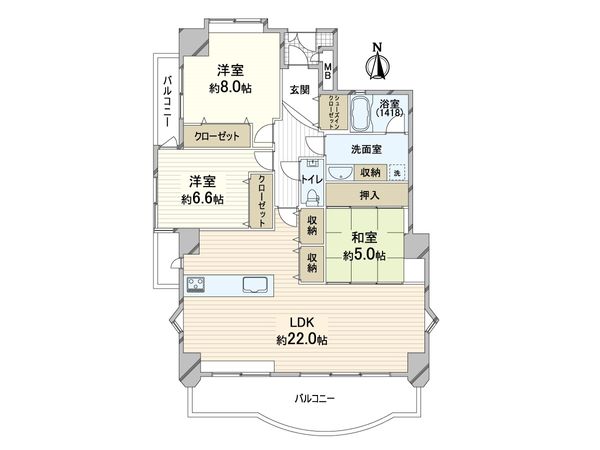 エステ・ルミナス北田辺 間取図(平面図) エステ・ルミナス北田辺 間取図(平面図)