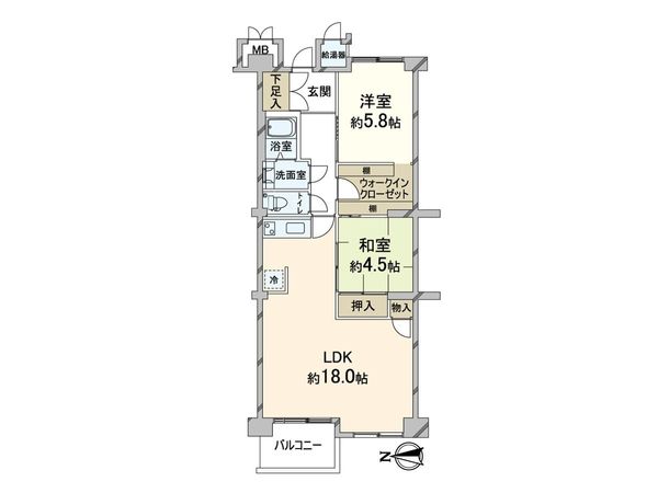 新北野第2コーポ 西棟 間取図(平面図) 新北野第2コーポ 西棟 間取図(平面図)