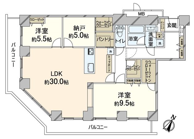 オークプリオタワー 間取図(平面図) オークプリオタワー 間取図(平面図)