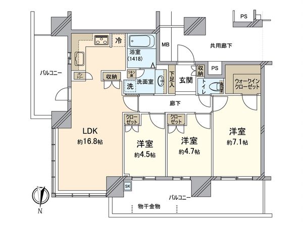パークタワー梅田 間取図(平面図) パークタワー梅田 間取図(平面図)