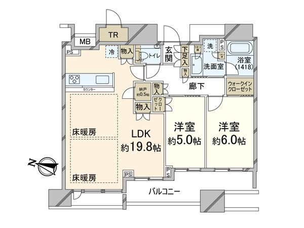 シティタワー梅田東 間取図(平面図) シティタワー梅田東 間取図(平面図)