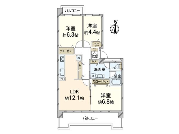 リバーサイドほんじょう 間取図(平面図) リバーサイドほんじょう 間取図(平面図)