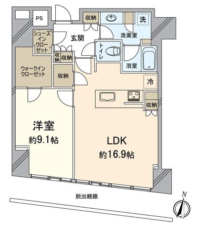 Brillia Tower堂島 間取図(平面図)