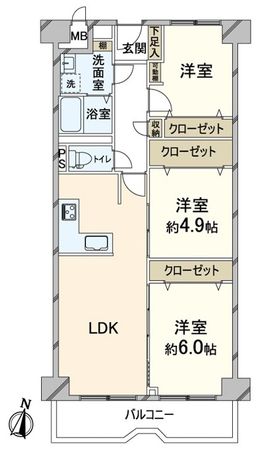 三国ハイツ 間取図(平面図)