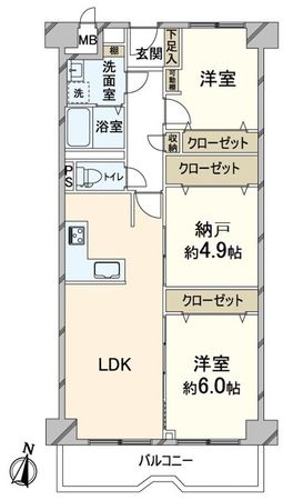 三国ハイツ 間取図(平面図) 三国ハイツ 間取図(平面図)