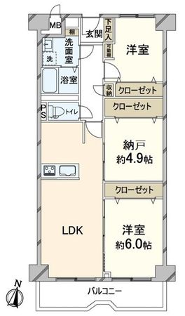 三国ハイツ 間取図(平面図) 三国ハイツ 間取図(平面図)