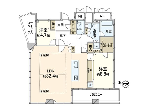 ザ・タワー大阪 間取図(平面図)