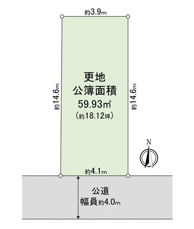 大阪市都島区都島中通1丁目 土地 区画図 大阪市都島区都島中通1丁目 土地 区画図