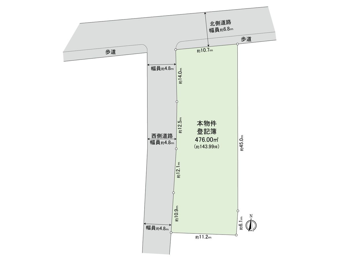 大東市寺川3丁目 駐車場 区画図 区画図