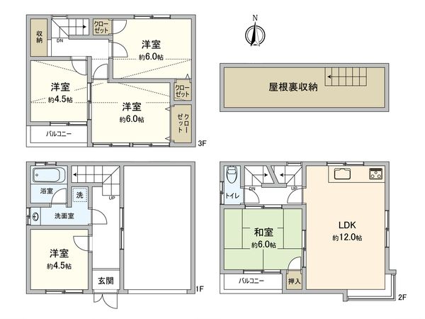 鶴見区諸口1丁目 戸建 間取図(平面図) 鶴見区諸口1丁目 戸建 間取図(平面図)