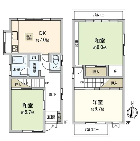 こちらが間取図でございます。