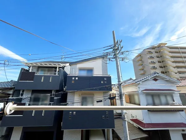 こちらがバルコニーからの眺望でございます。