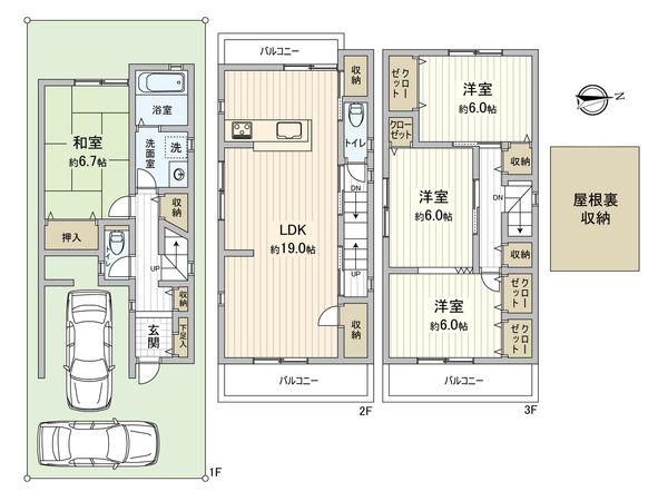 大東市北条6丁目 戸建 間取図(平面図) 間取図(平面図)