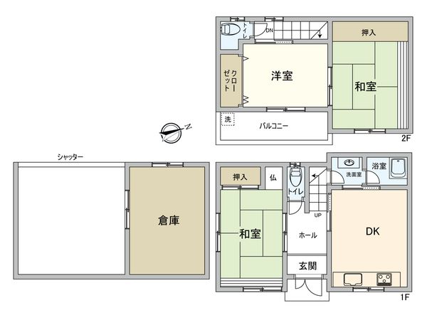 鶴見区浜3丁目 戸建 間取図(平面図) 間取図(平面図)