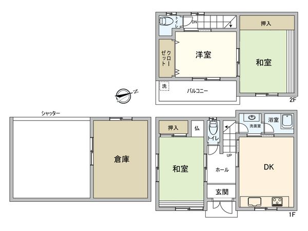 鶴見区浜3丁目 戸建 間取図(平面図) 鶴見区浜3丁目 戸建 間取図(平面図)
