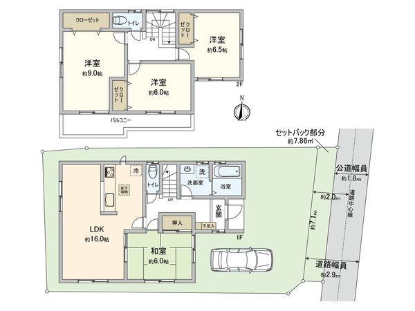 鶴見区横堤2丁目 戸建 間取図(平面図) 間取図(平面図)