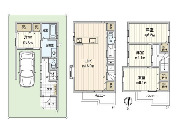鶴見区横堤2丁目 戸建 間取図(平面図) 鶴見区横堤2丁目 戸建 間取図(平面図)