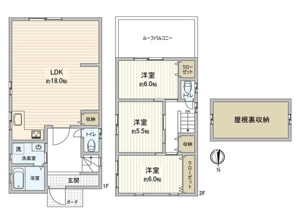 城東区東中浜7丁目 戸建 間取図(平面図)