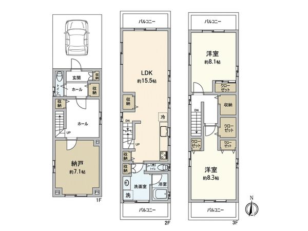 大阪市城東区鴫野東2丁目 間取図(平面図) 大阪市城東区鴫野東2丁目 間取図(平面図)