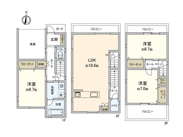 大東市緑が丘2丁目 戸建て 間取図(平面図) 大東市緑が丘2丁目 戸建て 間取図(平面図)