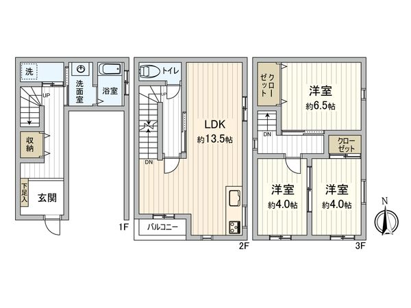 大阪市城東区諏訪2丁目 戸建て 間取図(平面図) 大阪市城東区諏訪2丁目 戸建て 間取図(平面図)