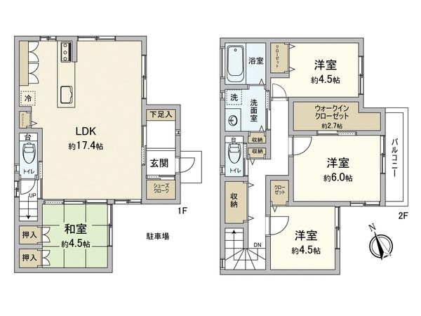 城東区関目2丁目 間取図(平面図) 城東区関目2丁目 間取図(平面図)