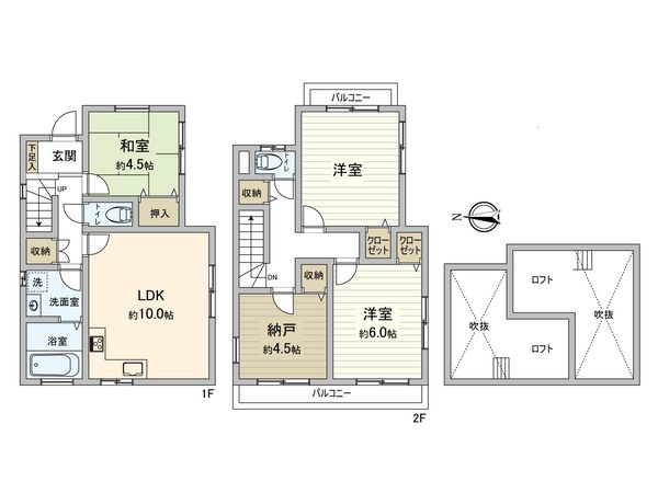 大東市北条3丁目 戸建 間取図(平面図)