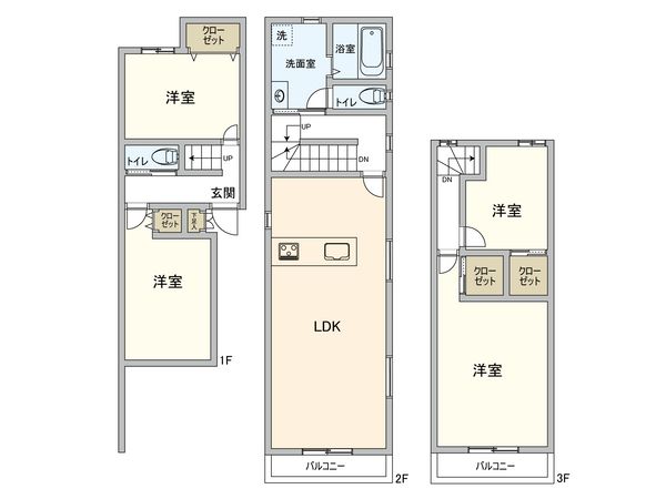 城東区諏訪1丁目 戸建 間取図(平面図)