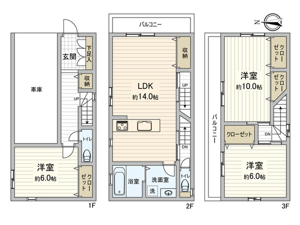 鶴見区安田1丁目 戸建て 間取図(平面図) 間取図(平面図)