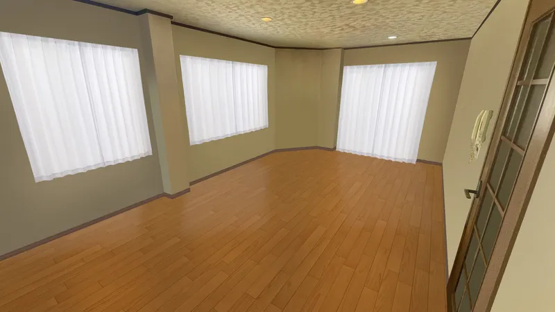 【リビング】※画像は実際の室内写真をもとにCGにて再現した「空室リフォームイメージ」であり実際とは多少異なります。