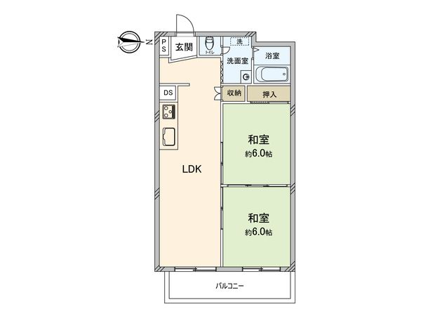 シャトー幸福 間取図(平面図)