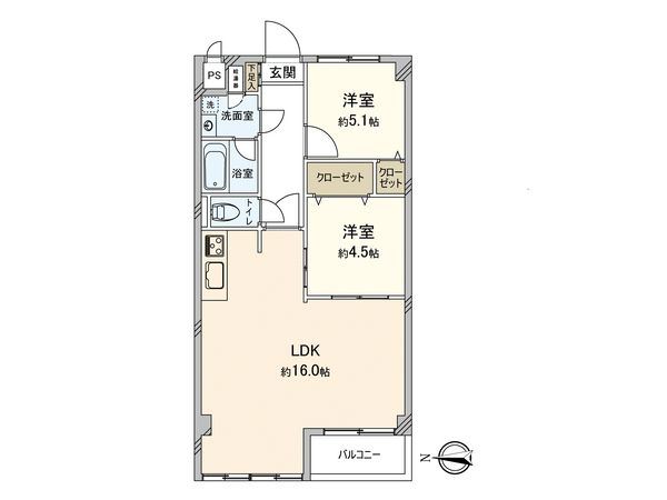 プレジデント城東 間取図(平面図)