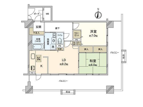 シティコーポ今福鶴見 間取図(平面図)