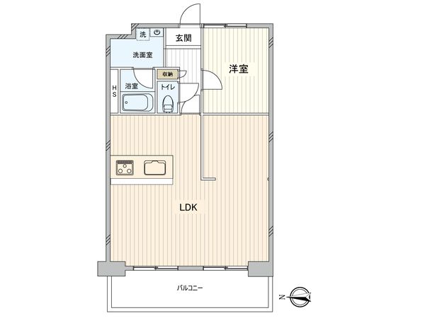 ネオコーポ鶴見緑地 間取図(平面図) 間取図(平面図)
