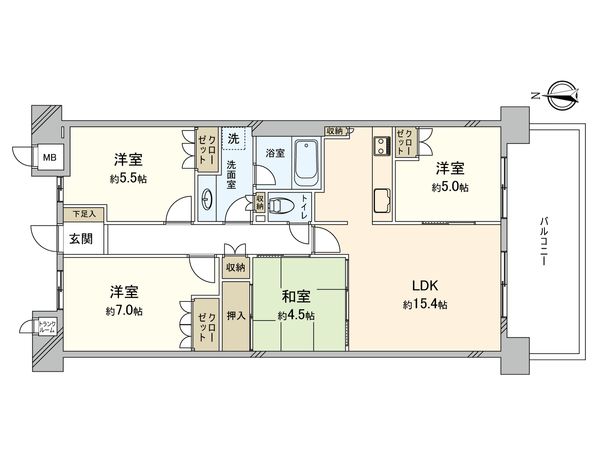 タイムズピーススクエア ファーストゲートシティ 間取図(平面図) 間取図(平面図)