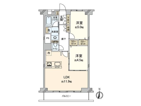 シャルマンコーポ野江 第1期 間取図(平面図) 間取図(平面図)