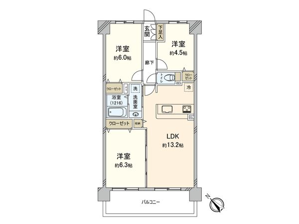 四季彩都 いちょう館 間取図(平面図)