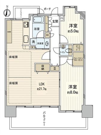 ローレルスクエア住道サンタワー 間取図(平面図) 間取図(平面図)
