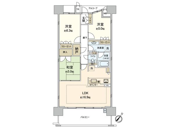タイムズピーススクエア スイートガーデンシティ 間取図(平面図)