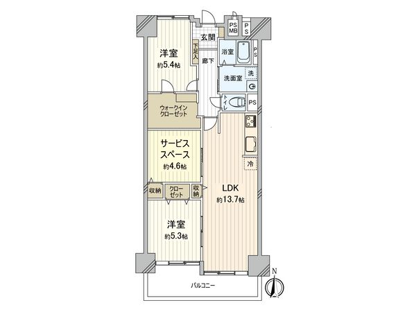鴫野コーポ 2号棟 間取図(平面図) 鴫野コーポ 2号棟 間取図(平面図)