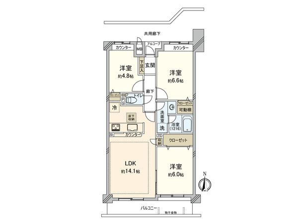 今福鶴見パークホームズ 間取図(平面図)