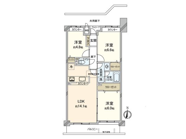 今福鶴見パークホームズ 間取図(平面図)
