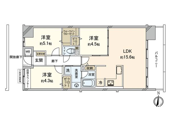ファミールパーク鶴見 間取図(平面図)