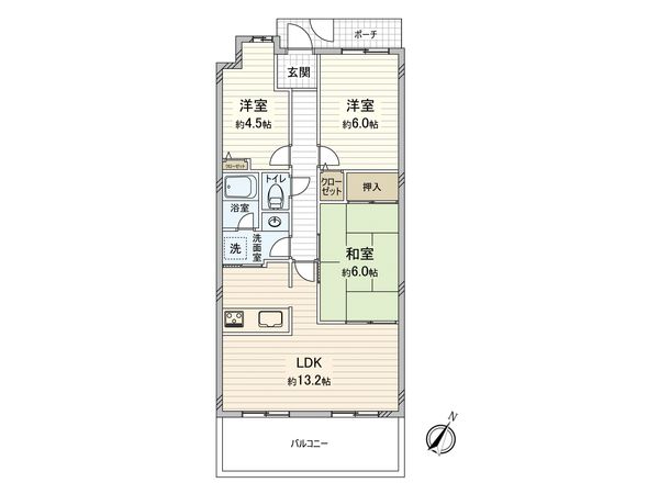 四季彩都 けやき館 間取図(平面図)