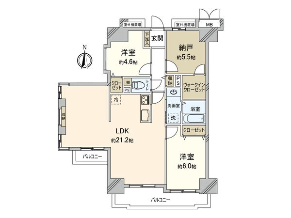 ライオンズマンション城東緑橋 間取図(平面図) 間取図(平面図)
