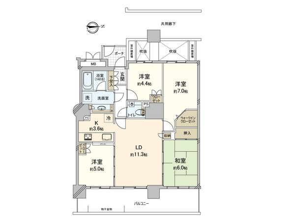 コムズシティ野江 C棟 間取図(平面図)