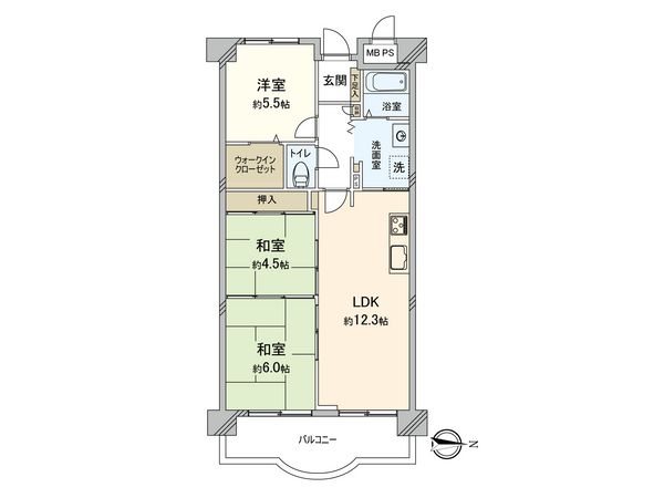 ファミールハイツ城東 A棟 間取図(平面図) 間取図(平面図)