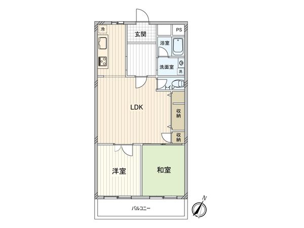 日商岩井京橋ハイツ 間取図(平面図) 間取図(平面図)