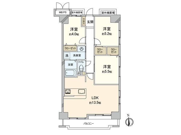 ライオンズマンション城東緑橋 間取図(平面図) 間取図(平面図)