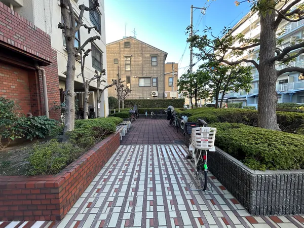 【エントランス】植栽が綺麗に整えられたエントランス。